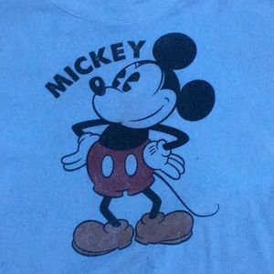 White long sleeve Mickey Mouse print girl